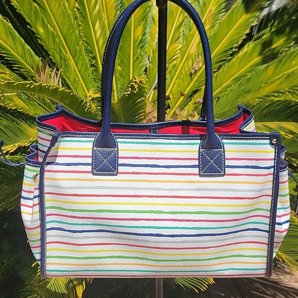 DOONEY & BOURKE Multi-Color Striped Small Tote